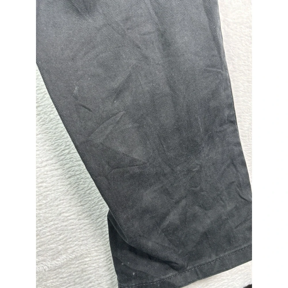 Levi's 511 Mens Jeans 34X34 Black Denim Thrashed Distressed Outdoor Workwear
